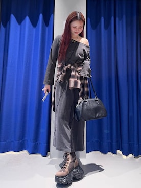 「アイテム（ブーツ）」を使った、Suzuka さん（レディース・158cm・20代）の夏コーディネート