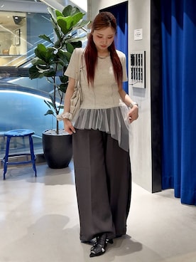 Suzuka さん（レディース・158cm）の春コーディネート