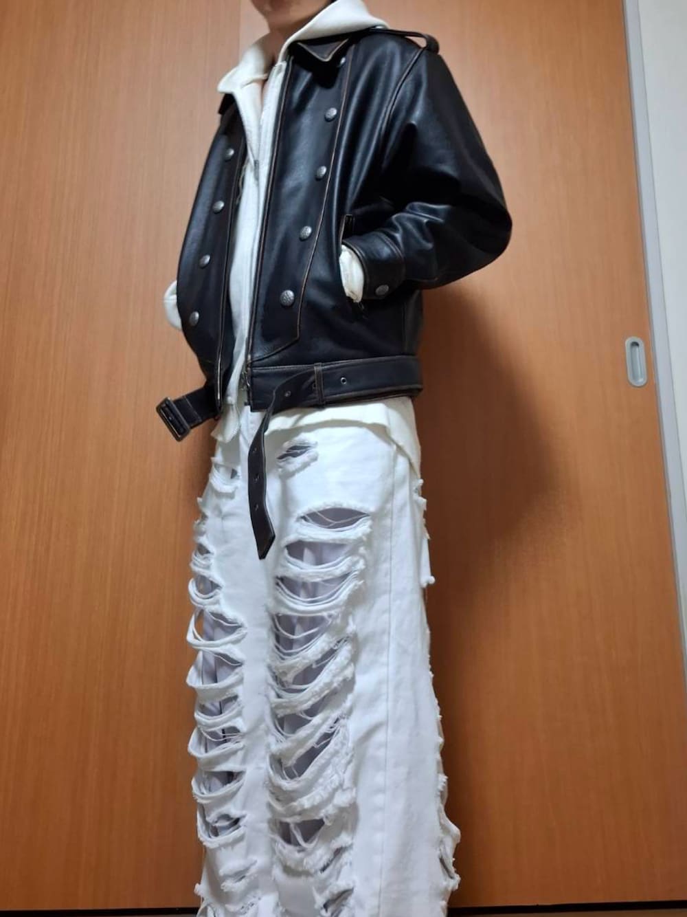 anja【GRANCY】ナポレオンレザーブルゾン sサイズ GRANCY ブルゾン アウター 「GRANCY」Napoleon Leather Blouson