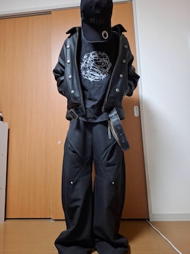 「アイテム（ウォレットチェーン）」を使った、こうさん（メンズ・168cm・20代）の秋コーディネート