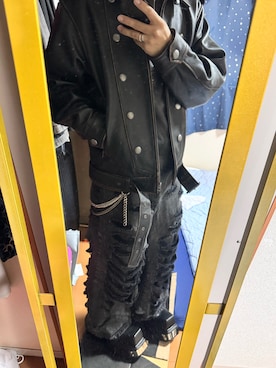 「アイテム（ウォレットチェーン）」を使った、こうさん（メンズ・168cm・20代）の秋コーディネート