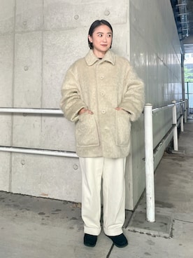 「低身長ファッション」｜「アイテム（ジャケット/アウター）」を使った、nonokuakiさん（レディース・148cm）の秋コーディネート