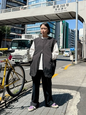 「テック系」｜nonokuakiさん（レディース・148cm）の春コーディネート