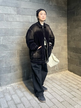 「LA PEAU DE GEM（ラポドゥジェム）のアイテム（ジャケット/アウター）」を使った、nonokuakiさん（レディース・148cm）の冬コーディネート