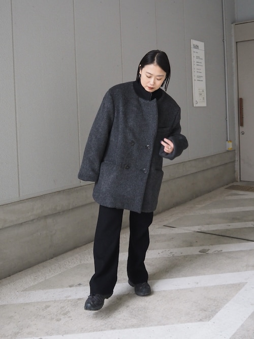 セール】【LA PEAU DE GEM】melton jacket outer/メルトンジャケット