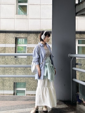 「NET（ネット）のアイテム」を使った、wunnnnnnnさん（レディース・159cm）の夏コーディネート