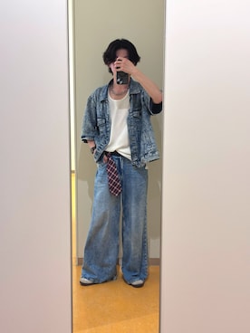 「GAP（ギャップ）のアイテム」を使った、たけさん（メンズ・169cm）の夏コーディネート