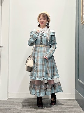 「タータンチェック」｜めぐさん（レディース・153cm）の秋コーディネート