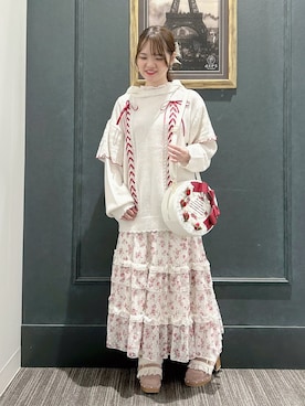 「axes femme（アクシーズファム）のアイテム（ニット/セーター）」を使った、めぐさん（レディース・153cm）の秋コーディネート