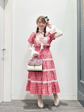 「アイテム（ハンチング/ベレー帽、ベージュ系）」を使った、めぐさん（レディース・153cm）の秋コーディネート