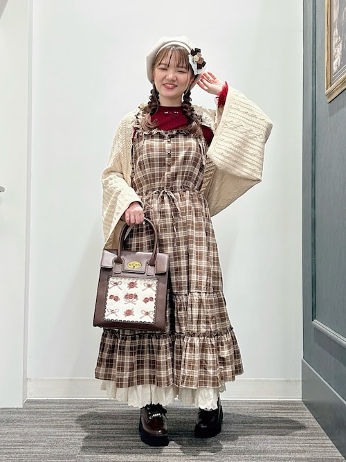 ★c アクリス ワンピース タグ付き コットン スイス製 イエロー 上品 半袖 B.C STOCK（ベーセーストック）の「コットンボイルティアード