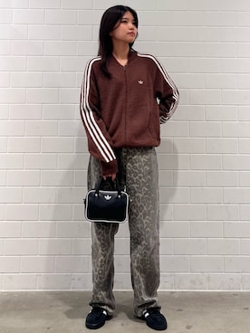 「アイテム（ジャージ）」を使った、MNさん（レディース・161cm）の秋コーディネート