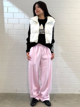 「トラックパンツ」｜MNさん（レディース・161cm）の秋コーディネート