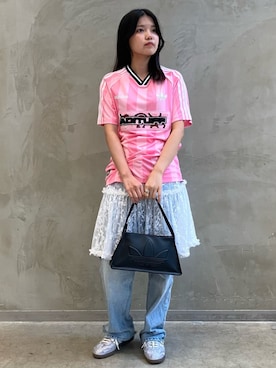 「adidas（アディダス）のアイテム（スカート）」を使った、MNさん（レディース・161cm）の夏コーディネート