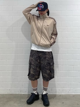 「adidas（アディダス）のアイテム（帽子）」を使った、MNさん（レディース・161cm）の春コーディネート