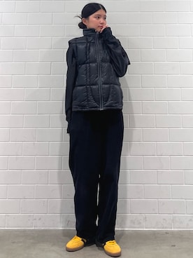 「アイテム（ジャージ）」を使った、MNさん（レディース・161cm）の冬コーディネート