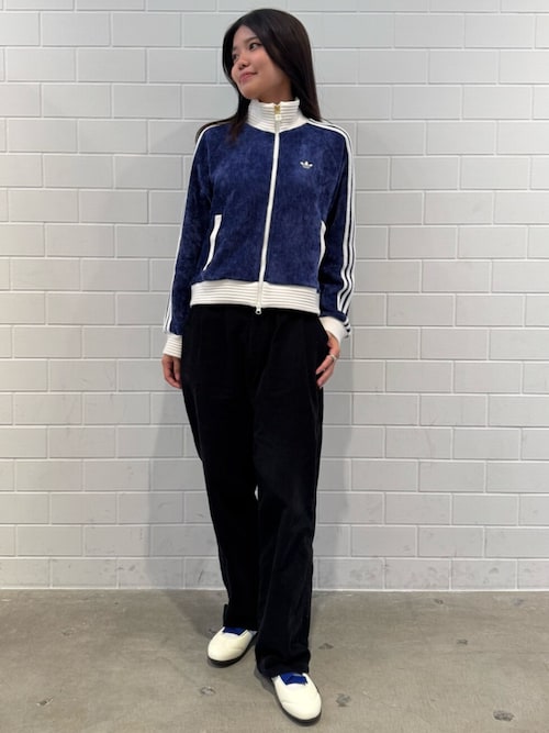 adidas オリジナルズコーデュロイ ジャケット ブルー adidas originals COLOR コーデュロイジャケット 日本未入荷 (adidas