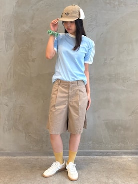 「アディダスオリジナルス」｜MNさん（レディース・161cm）の夏コーディネート