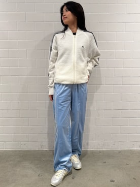 「アイテム（ジャージ）」を使った、MNさん（レディース・161cm）の秋コーディネート