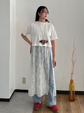「アイテム（パンツ）」を使った、MISAさん（レディース・163cm）の夏コーディネート