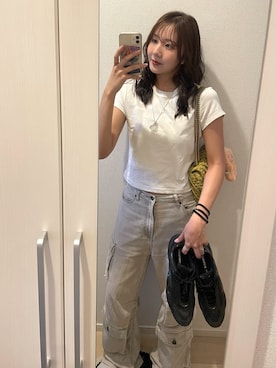 「アイテム（アクセサリー）」を使った、MISAさん（レディース・163cm）の秋コーディネート