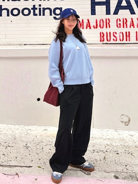「アイテム（キャップ）」を使った、MISAさん（レディース・163cm・20代）の秋コーディネート