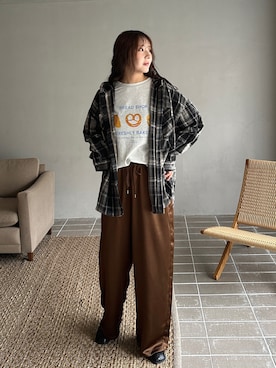 「いいね、save、フォローお願いします🤑」｜MISAさん（レディース・163cm・20代）の秋コーディネート
