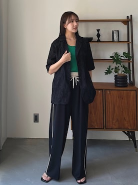 「アイテム（テーラードジャケット）」を使った、MISAさん（レディース・163cm・20代）の夏コーディネート