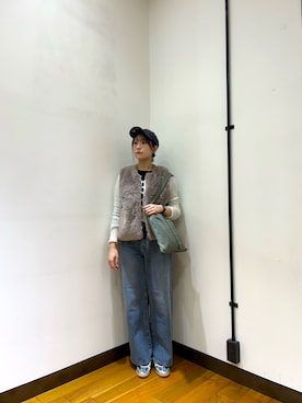 「URBAN RESEARCH（アーバンリサーチ）のアイテム（キャップ）」を使った、-SAKI-さん（レディース・168cm）の秋コーディネート