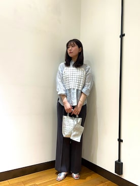 「URBAN RESEARCH（アーバンリサーチ）のフラワーレースビスチェ（その他トップス、ホワイト系）」を使った、-SAKI-さん（レディース・168cm）の春コーディネート