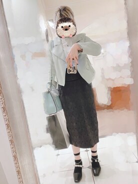 「LIPSERVICE（リップサービス）のアイテム（ジャケット/アウター）」を使った、みきさん（レディース・155cm）の秋コーディネート