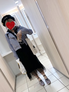 「Honey Salon（ハニーサロン）のアイテム（ワンピース/ドレス）」を使った、みきさん（レディース・155cm）の秋コーディネート