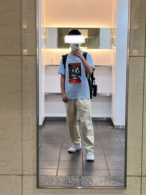 たらこ Uniqloのtシャツ カットソーを使ったコーディネート Wear