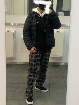 ダウンジャケット コートを使った ハーフジップ のメンズ人気ファッションコーディネート Wear