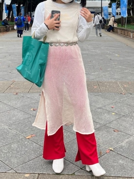 「e.r.g*（イーアールジー）のアイテム」を使った、coconatataさん（レディース・159cm）の春コーディネート