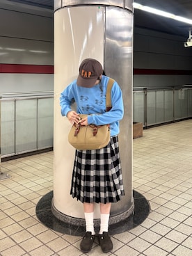 「BRADY（ブレディー）のアイテム」を使った、🐏さん（レディース・157cm）の冬コーディネート