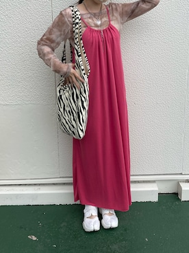 「NIKE（ナイキ）のナイキ アクア リフト ウィメンズシューズ / スニーカーサンダル / W NIKE AQUA RIFT（サンダル）」を使った、🐏さん（レディース・157cm）の夏コーディネート