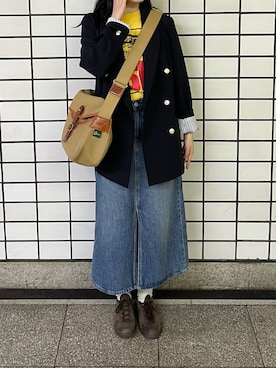 「BEAMS BOY（ビームスボーイ）のアイテム（帽子）」を使った、🐏さん（レディース・157cm）の春コーディネート