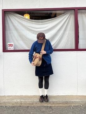 「BRADY（ブレディー）のアイテム」を使った、🐏さん（レディース・157cm）の冬コーディネート