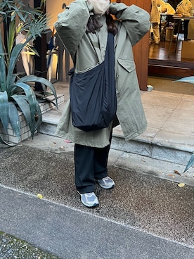 「アイテム（モッズコート）」を使った、しいさん（レディース・157cm）の冬コーディネート