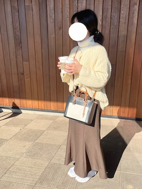 「chocomee（チョコミー）のアイテム（トップス）」を使った、なるち.さん（レディース・152cm）の春コーディネート