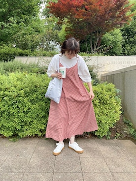 「AMAIL（アマイル）のアイテム」を使った、ももたさん（レディース・157cm）の夏コーディネート