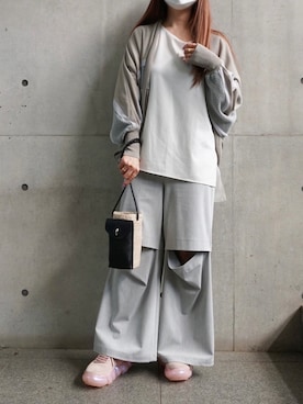 「TOFF&LOADSTONE（トフアンドロードストーン）のアイテム（かごバッグ）」を使った、ayakaさん（レディース・156cm）の春コーディネート