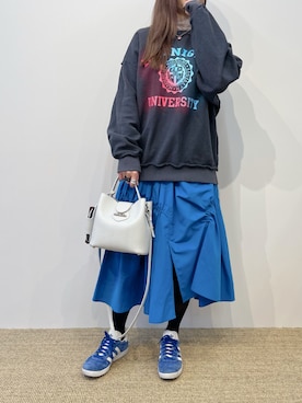 「TOFF&LOADSTONE（トフアンドロードストーン）のアイテム（ハンドバッグ）」を使った、ayakaさん（レディース・156cm）の春コーディネート