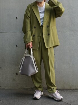 「TOFF&LOADSTONE（トフアンドロードストーン）のアイテム（トートバッグ）」を使った、ayakaさん（レディース・156cm）の春コーディネート