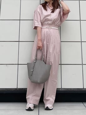 「TOFF&LOADSTONE（トフアンドロードストーン）のアイテム（トートバッグ）」を使った、ayakaさん（レディース・156cm）の春コーディネート