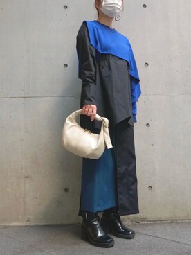 「TOFF&LOADSTONE（トフアンドロードストーン）のアイテム（ハンドバッグ）」を使った、ayakaさん（レディース・156cm）の春コーディネート