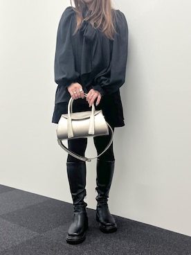 「TOFF&LOADSTONE（トフアンドロードストーン）のアイテム（ハンドバッグ）」を使った、ayakaさん（レディース・156cm）の秋コーディネート