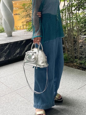 「TOFF&LOADSTONE（トフアンドロードストーン）のアイテム（ハンドバッグ）」を使った、ayakaさん（レディース・156cm）の夏コーディネート