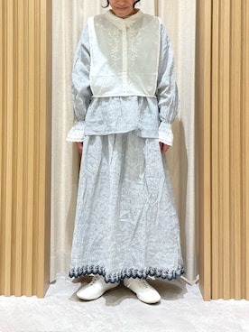 「kazumiコラボ」｜「アイテム（その他）」を使った、あさいまりこさん（レディース・151cm）の冬コーディネート